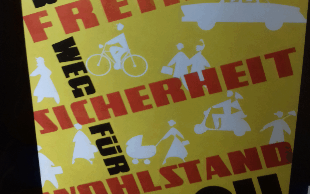 80 Jahre CSU im Jahr 2026 – Plakatmotiv aus vergangenen Tagen – Freiheit – Sicherheit – Wohlstand – damals wie heute der Weg für alle…