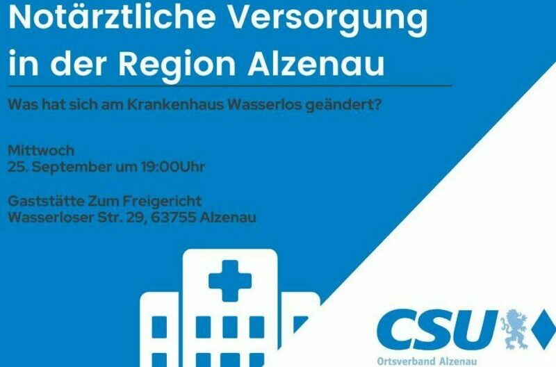 CSU-Ortsverband Alzenau informiert und diskutiert über die notärztliche Versorgung in der Region