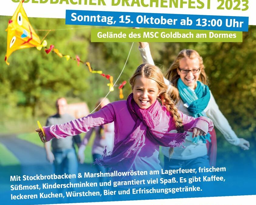Herzliche Einladung zum Goldbacher Drachenfest der Ortsverbände der FU, der JU und der CSU