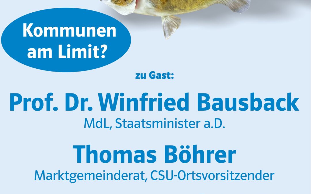 Herzliche Einladung der CSU Bachgau zum Fischessen am Aschermittwoch
