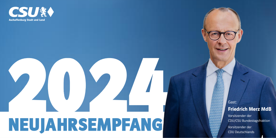 Friedrich Merz zu Gast beim Neujahrsempfang der CSU