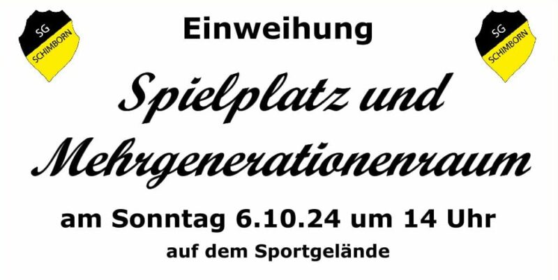 Herzliche Einladung der Sportgemeinde Schimborn
