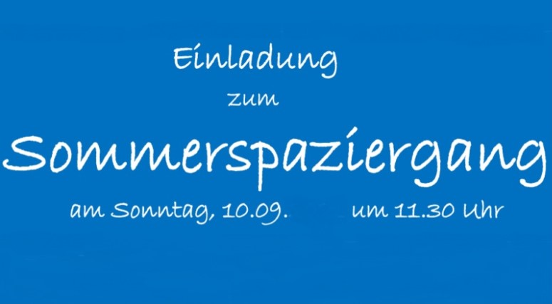 Sommerspaziergang zum Herbstfest Königshofen