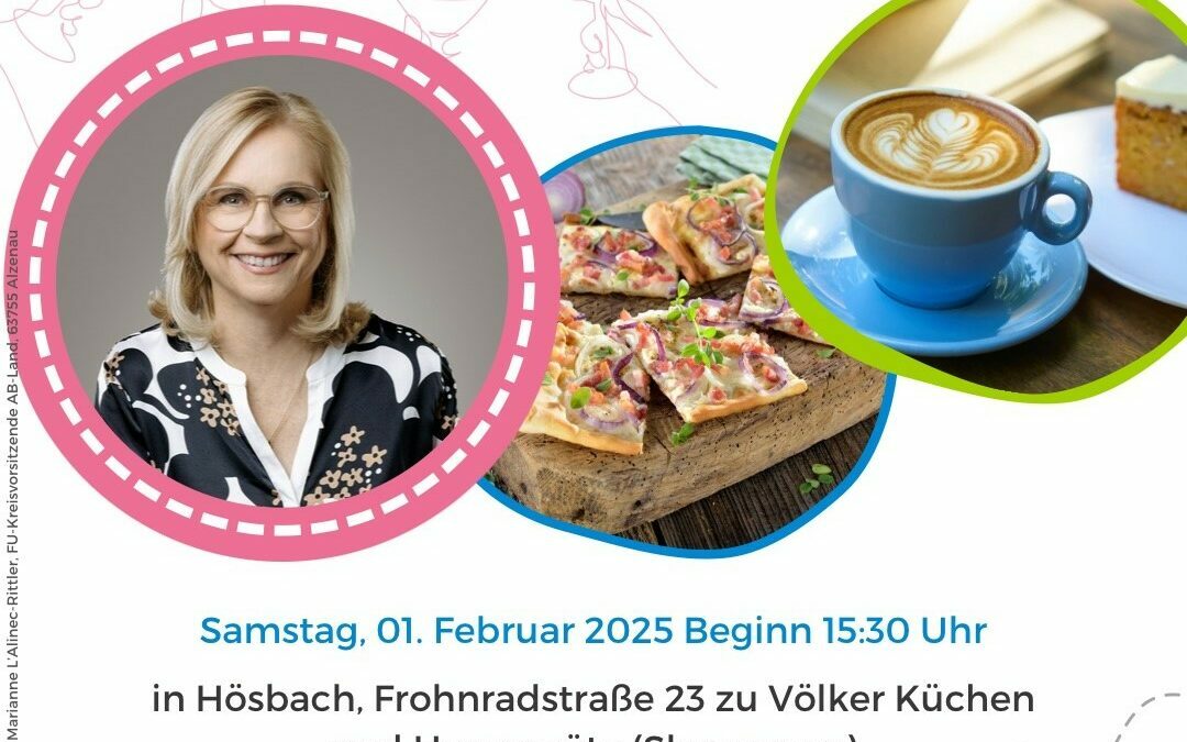 Süßes und Pikantes  mit unserer Kandidatin für den Bundestag, Andrea Lindholz MdB